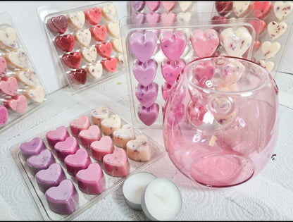 16 heart wax melts