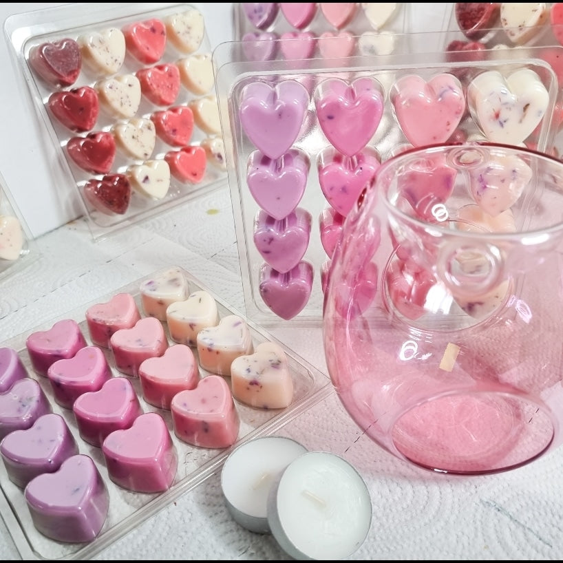 16 heart wax melts