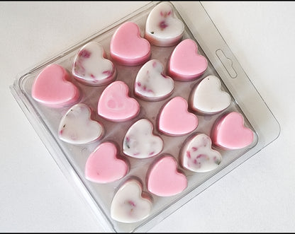 16 heart wax melts